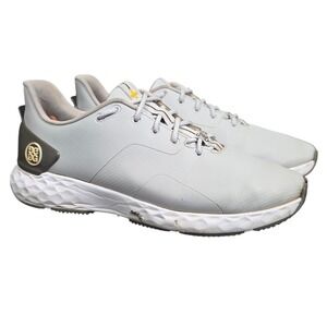 Men's G/Fore MG4+ Spikeless Golf Shoes Size 10 Gray Beige G4MF20EF26 Sneakers